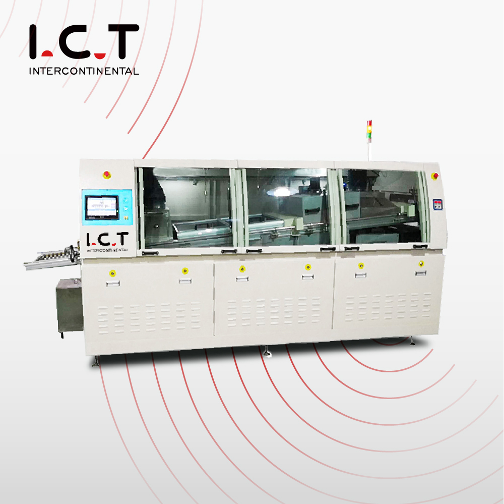 I.C.T Fully Automatic Dual Wave Soldering Machine Dip Solder Wave
